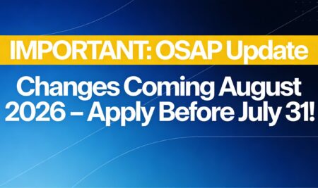 Important: OSAP Update